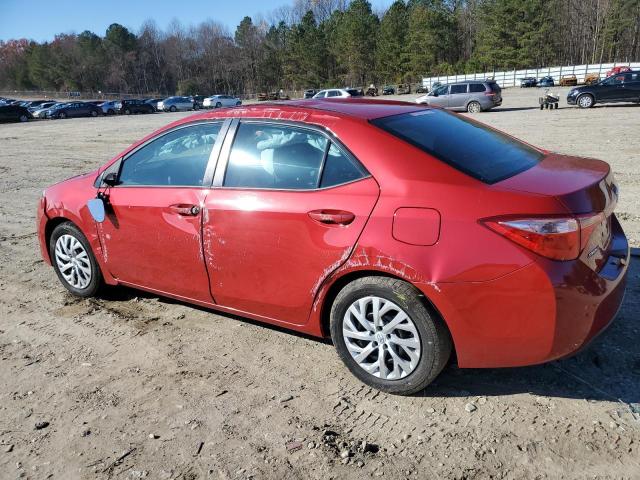 2T1BURHE6HC753308 - 2017 TOYOTA COROLLA L RED photo 2