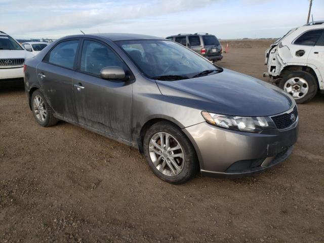 KNAFU4A27C5633301 - 2012 KIA FORTE EX GRAY photo 4