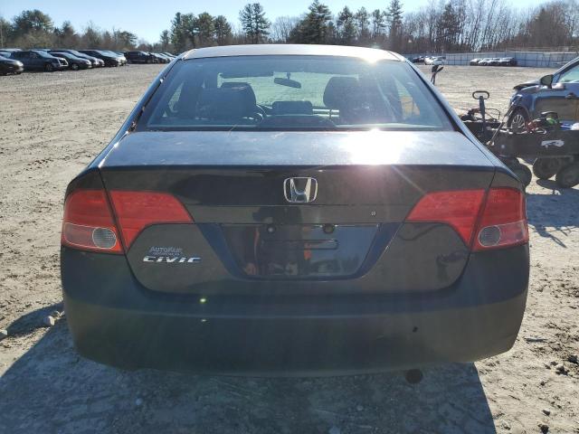 2HGFA16597H311787 - 2007 HONDA CIVIC LX BLACK photo 6