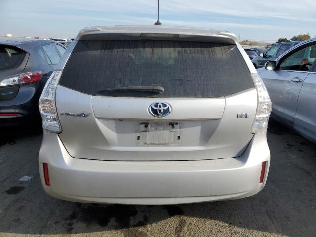 JTDZN3EU9C3060075 - 2012 TOYOTA PRIUS V SILVER photo 6