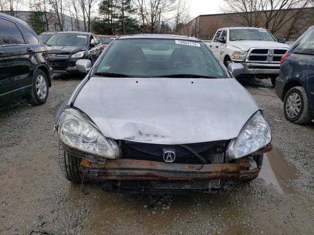 JH4DC54845S005038 - 2005 ACURA RSX GRAY photo 5