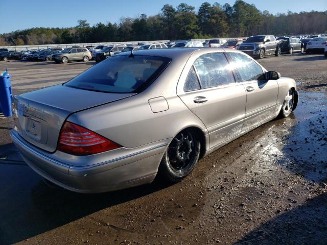 WDBNG75J54A420444 - 2004 MERCEDES-BENZ S 500 TAN photo 3