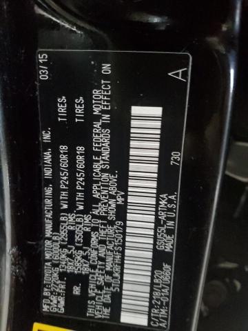 5TDJKRFH4FS150179 - 2015 TOYOTA HIGHLANDER XLE Qara foto 13