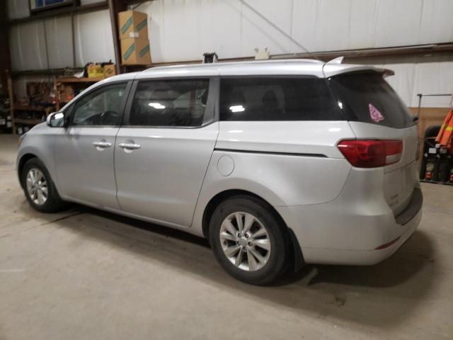 KNDMB5C19G6087448 - 2016 KIA SEDONA LX SILVER photo 2