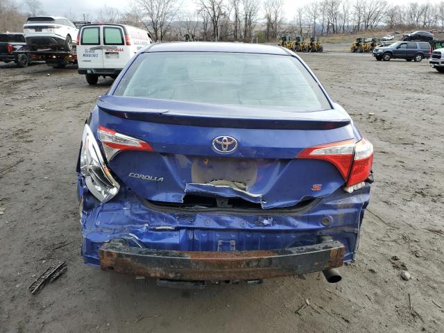 2T1BURHE3EC103458 - 2014 TOYOTA COROLLA L BLUE photo 6