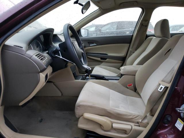 1HGCP26389A187261 - 2009 HONDA ACCORD LX BURGUNDY photo 7