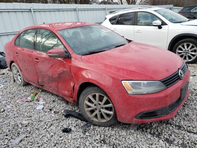 3VWDX7AJ0CM307597 - 2012 VOLKSWAGEN JETTA SE RED photo 4