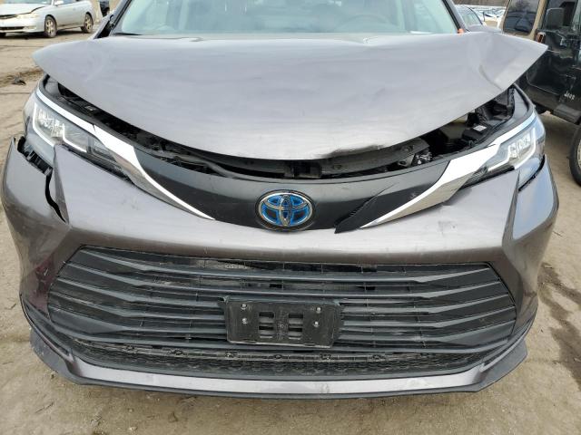 5TDKRKEC7PS142141 - 2023 TOYOTA SIENNA LE GRAY photo 12