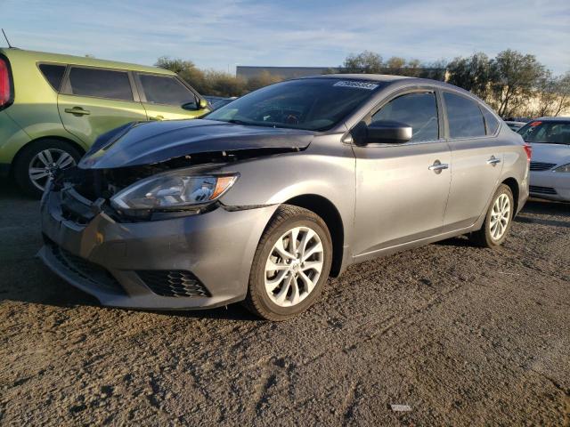 3N1AB7AP0KL607060 - 2019 NISSAN SENTRA S SILVER photo 1