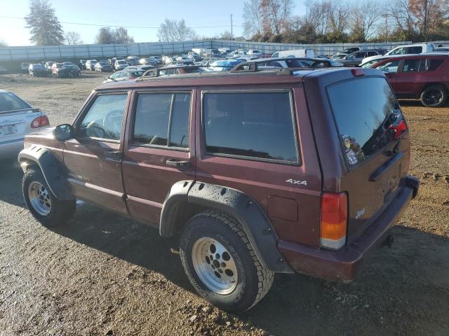 1J4FF58S4YL207412 - 2000 JEEP CHEROKEE CLASSIC BURGUNDY photo 2