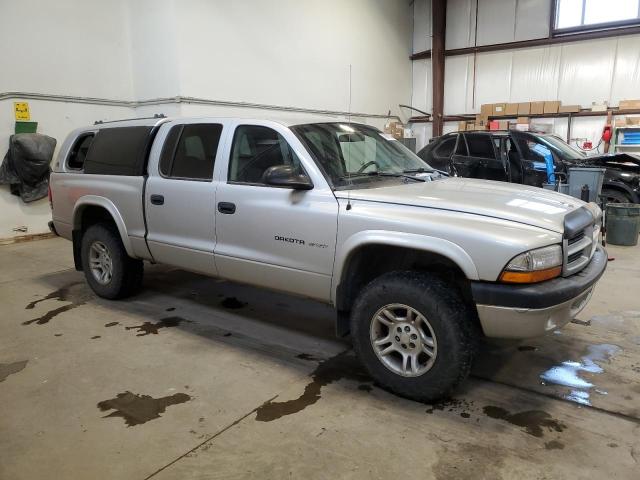 1B7HG38N62S657599 - 2002 DODGE DAKOTA QUAD SPORT SILVER photo 4