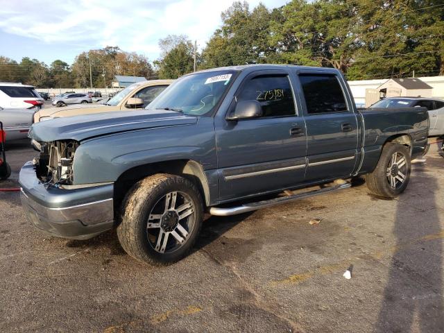 2GCEC13V371115040 - 2007 CHEVROLET SILVERADO C1500 CLASSIC CREW CAB BLUE photo 1