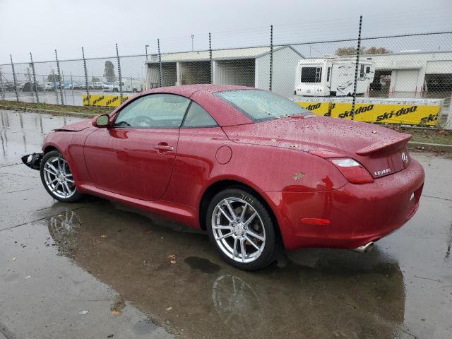 JTHFN45Y489018136 - 2008 LEXUS SC 430 RED photo 2