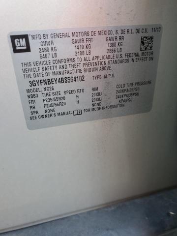 3GYFNBEY4BS564102 - 2011 CADILLAC SRX PERFORMANCE COLLECTION Beige photo 13