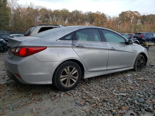 5NPEB4ACXEH849787 - 2014 HYUNDAI SONATA GLS SILVER photo 3