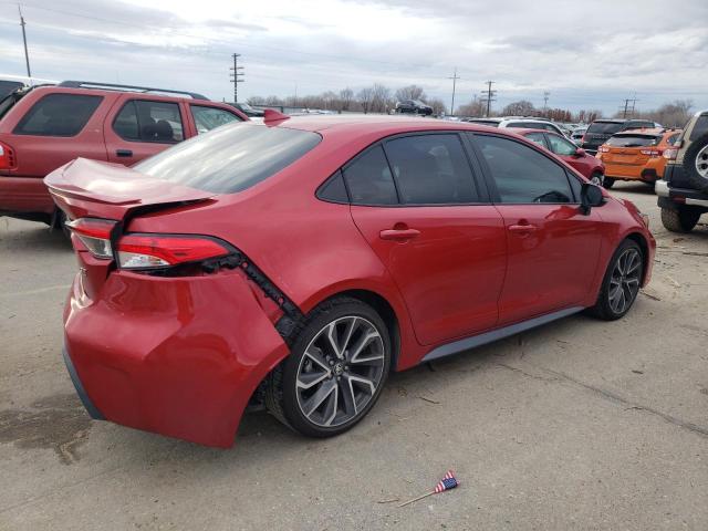 5YFS4MCE7MP093154 - 2021 TOYOTA COROLLA SE RED photo 3