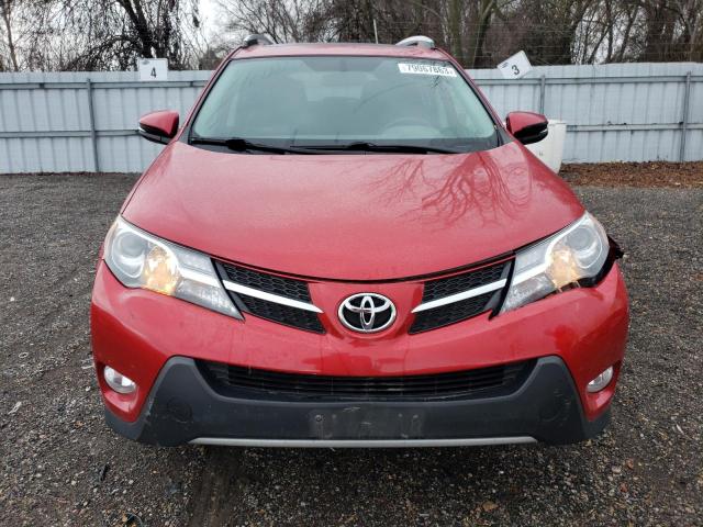 2T3WFREV1DW035195 - 2013 TOYOTA RAV4 XLE RED photo 5