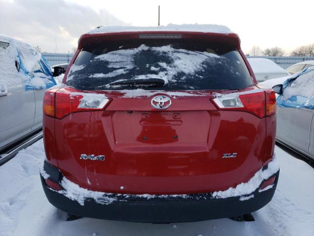 2T3WFREV1DW035195 - 2013 TOYOTA RAV4 XLE RED photo 6