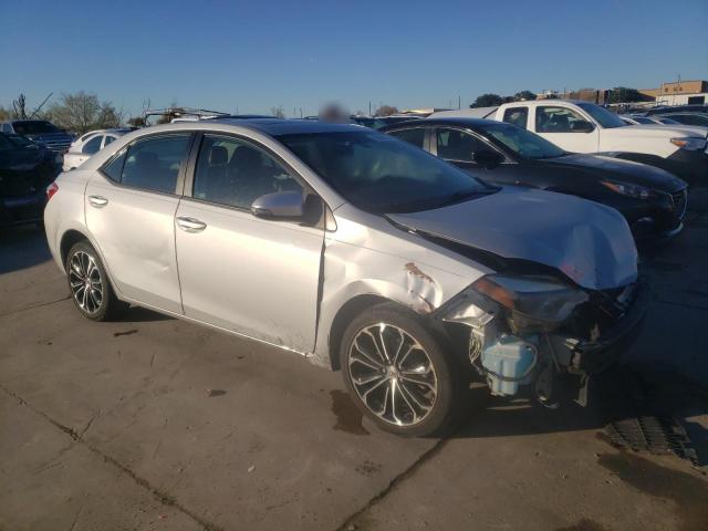 2T1BURHE8EC221537 - 2014 TOYOTA COROLLA L SILVER photo 4