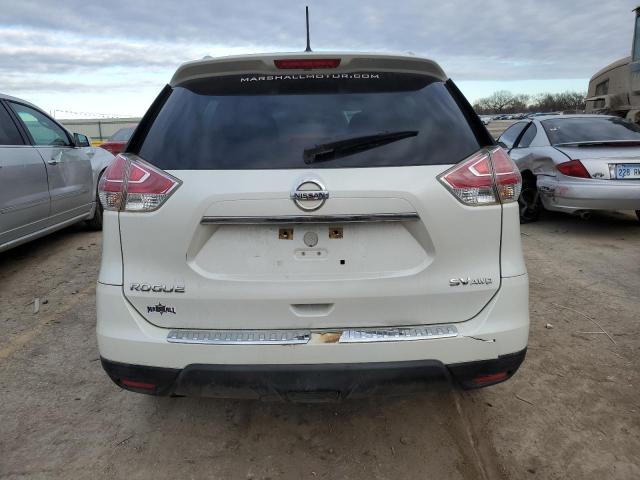 KNMAT2MV5GP597774 - 2016 NISSAN ROGUE S WHITE photo 6