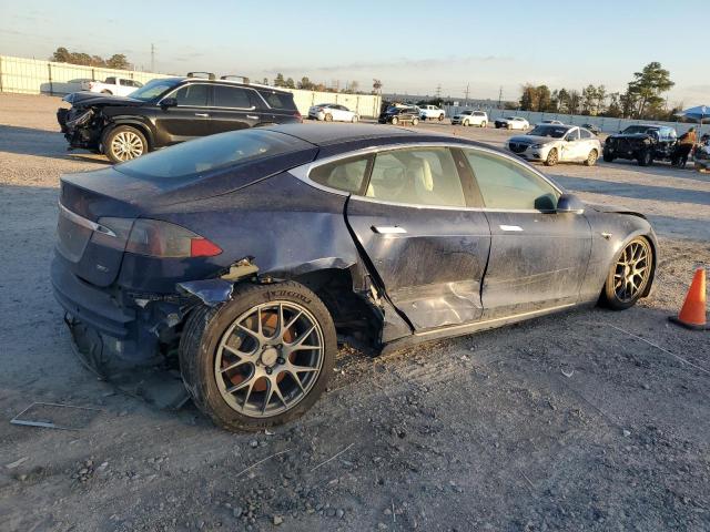 5YJSA1E21HF181225 - 2017 TESLA MODEL S ლურჯი ფოტო 3