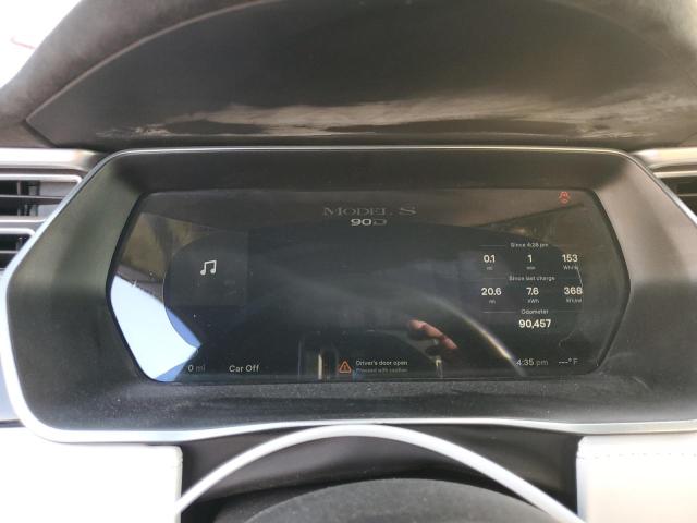 5YJSA1E21HF181225 - 2017 TESLA MODEL S ლურჯი ფოტო 9