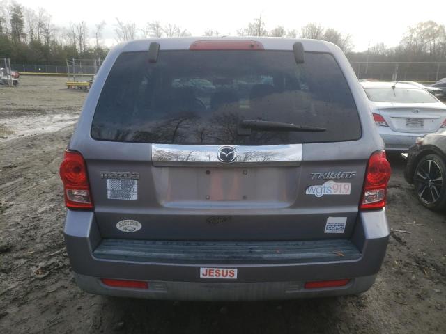 4F2CZ92ZX8KM03616 - 2008 MAZDA TRIBUTE I GRAY photo 6