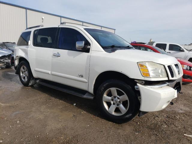 5N1AA08B95N728140 - 2005 NISSAN ARMADA SE WHITE photo 4