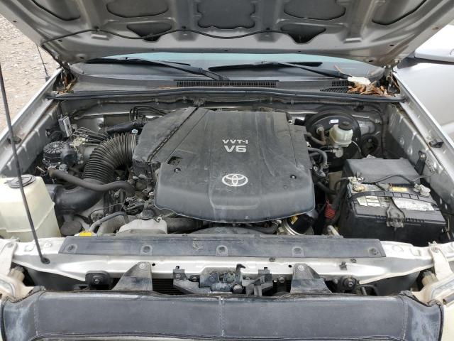 5TFJU4GNXCX025291 - 2012 TOYOTA TACOMA DOUBLE CAB PRERUNNER SILVER photo 11