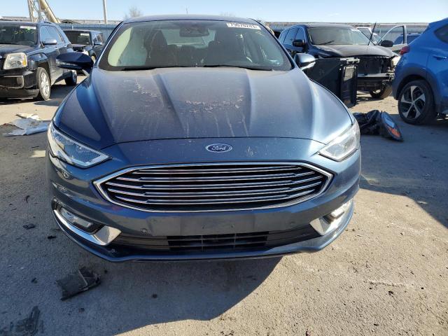 3FA6P0K97JR207431 - 2018 FORD FUSION TITANIUM/PLATINUM BLUE photo 5