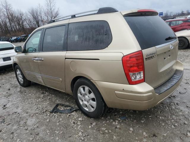 KNDMC233776029772 - 2007 HYUNDAI ENTOURAGE GLS GOLD photo 2