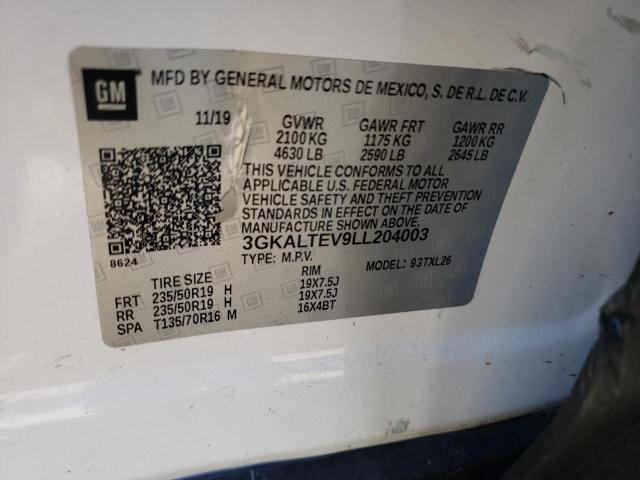 3GKALTEV9LL204003 - 2020 GMC TERRAIN SLE WHITE photo 13