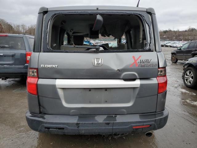 5J6YH1H76AL002252 - 2010 HONDA ELEMENT EX GRAY photo 6