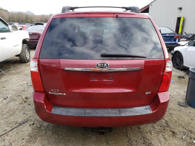 KNDMB233866067822 - 2006 KIA SEDONA EX RED photo 6