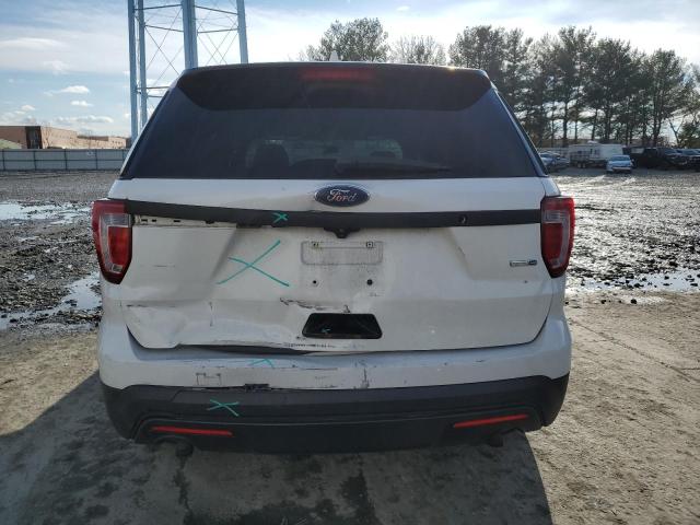 1FM5K8AR9HGB92836 - 2017 FORD EXPLORER POLICE INTERCEPTOR თეთრი ფოტო 6