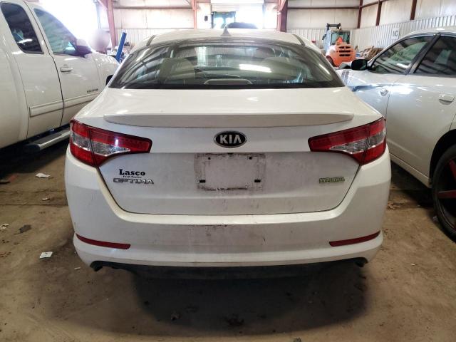 KNAGM4AD3D5049355 - 2013 KIA OPTIMA HYBRID WHITE photo 6