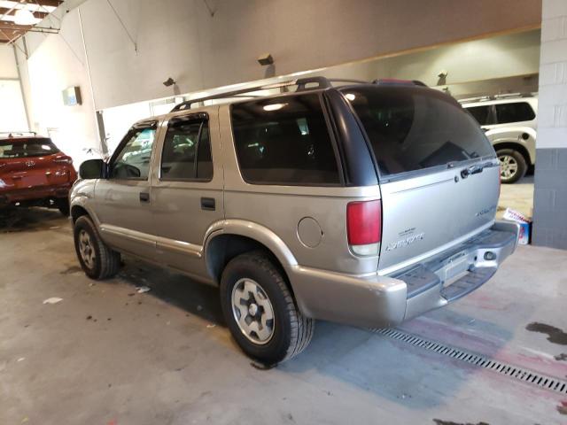 1GNDT13X74K165472 - 2004 CHEVROLET BLAZER BEIGE photo 2