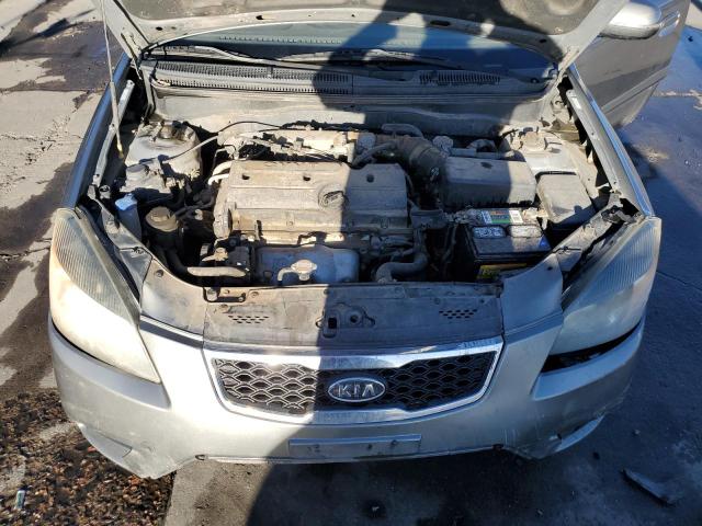 KNADH4A31A6601441 - 2010 KIA RIO LX SILVER photo 11