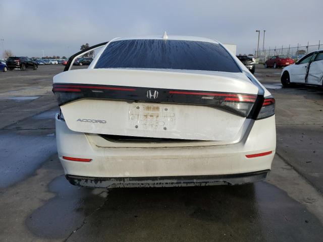 1HGCY1F24PA010976 - 2023 HONDA ACCORD LX WHITE photo 6