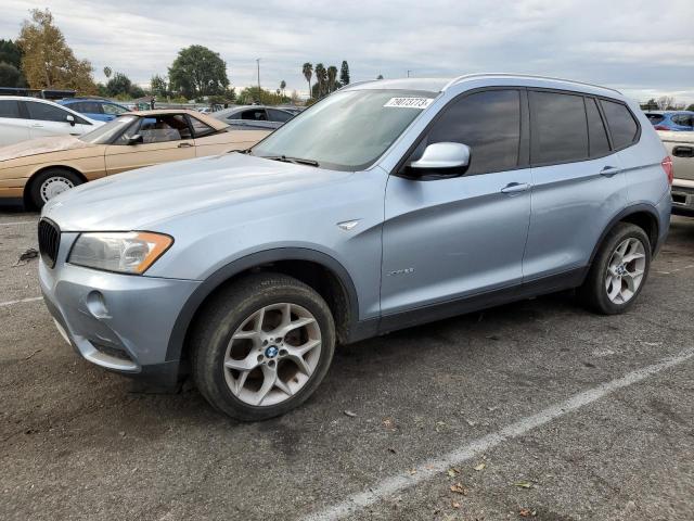 5UXWX9C57D0A16253 - 2013 BMW X3 XDRIVE28I BLUE photo 1