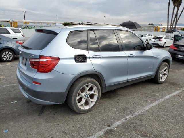 5UXWX9C57D0A16253 - 2013 BMW X3 XDRIVE28I BLUE photo 3