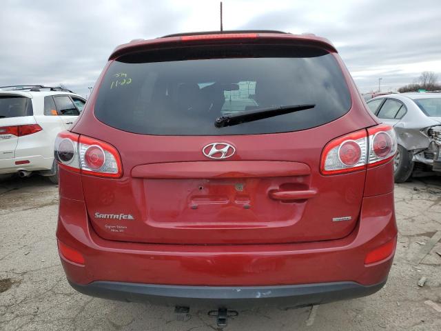 5XYZHDAG6CG114392 - 2012 HYUNDAI SANTA FE SE RED photo 6