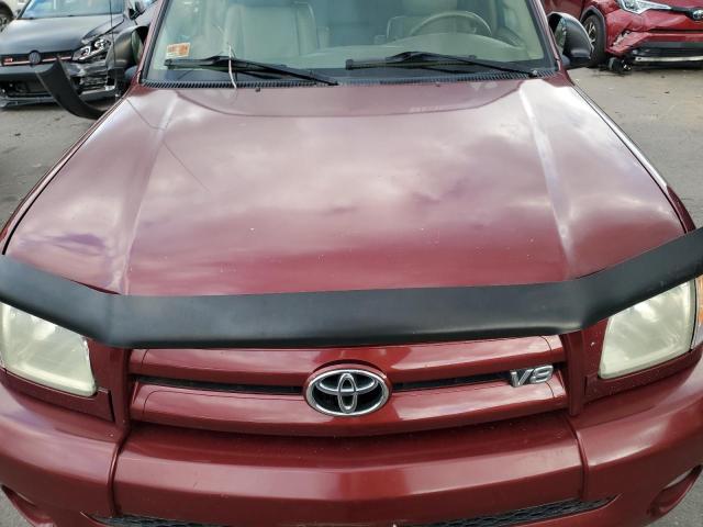 5TBBT48144S446538 - 2004 TOYOTA TUNDRA ACCESS CAB LIMITED MAROON photo 11