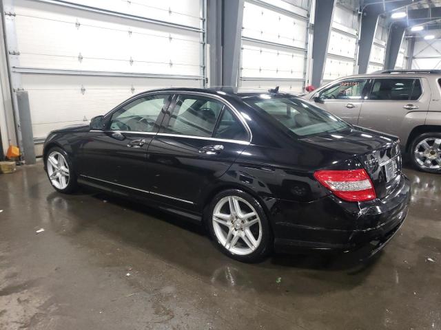 WDDGF54X38F045689 - 2008 MERCEDES-BENZ C 300 BLACK photo 2