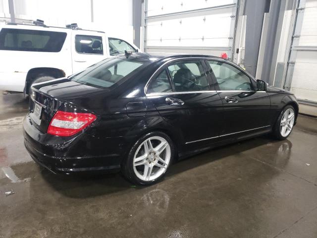 WDDGF54X38F045689 - 2008 MERCEDES-BENZ C 300 BLACK photo 3