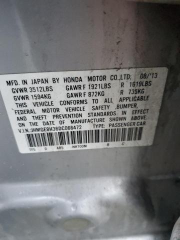 JHMGE8H36DC066472 - 2013 HONDA FIT SILVER photo 12