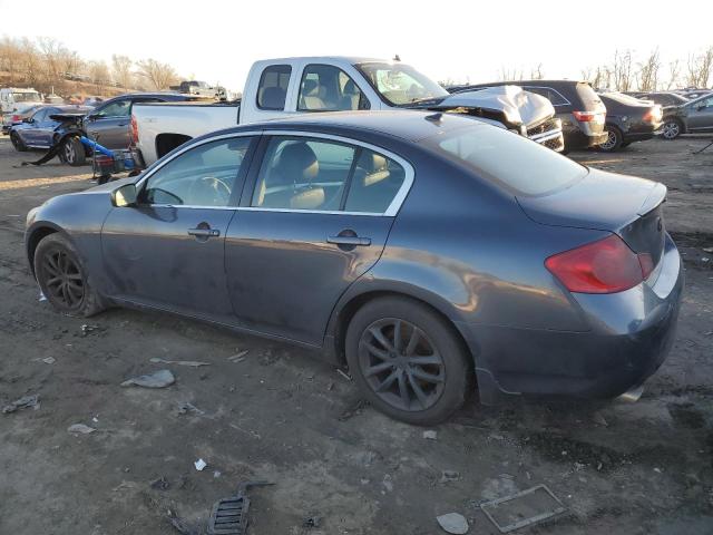 JNKBV61F18M250415 - 2008 INFINITI G35 BLUE photo 2