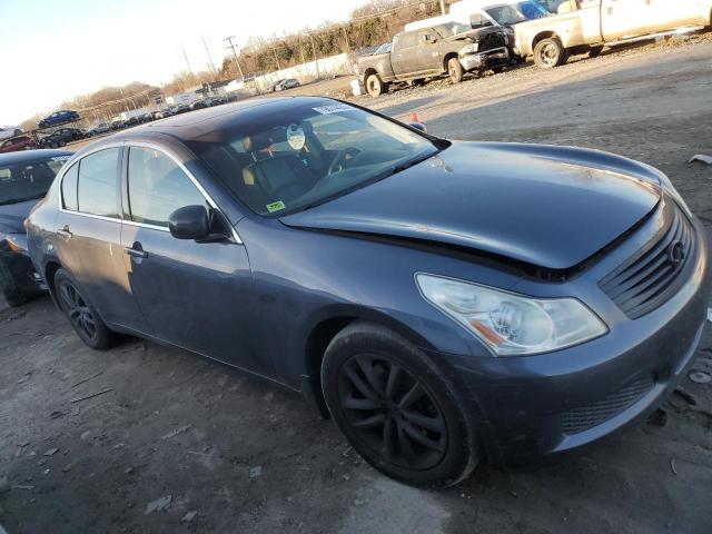 JNKBV61F18M250415 - 2008 INFINITI G35 BLUE photo 4