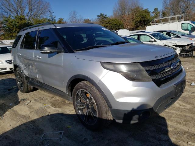 1FM5K8GT3FGB17095 - 2015 FORD EXPLORER SPORT SILVER photo 4