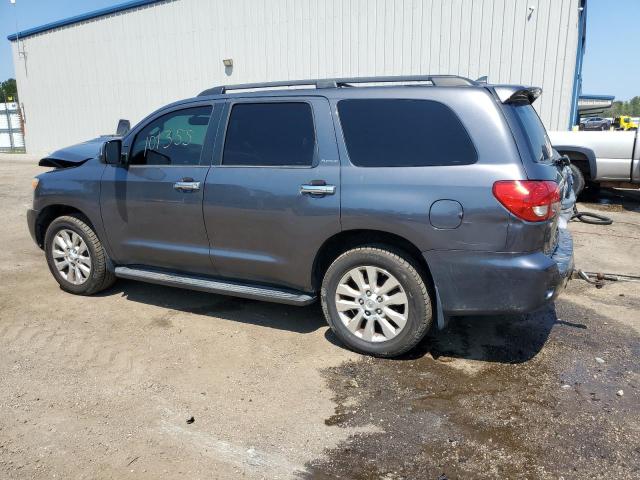 5TDYY5G16ES050199 - 2014 TOYOTA SEQUOIA PLATINUM GRAY photo 2